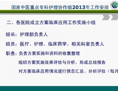 中医护理方案质量管理模式及评价体系的建立